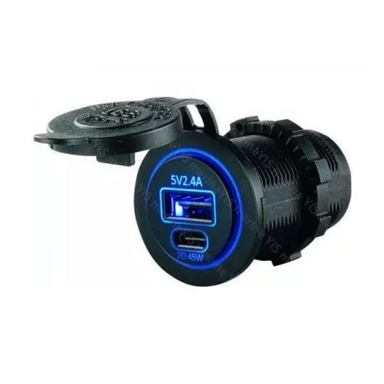 Купить разъем usb 5в 2.1а и usb pd type-c, 45 вт as238 по цене  Низкие цены. Большой выбор. Доставка по всей России. Интернет-магазин в Москве. Только положительные отзывы!