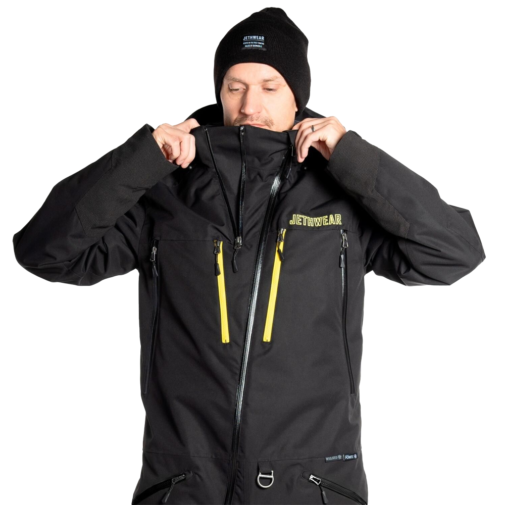 Комбинезон Jethwear Freedom с утеплителем Black/Yellow, XL J2435-001-XL