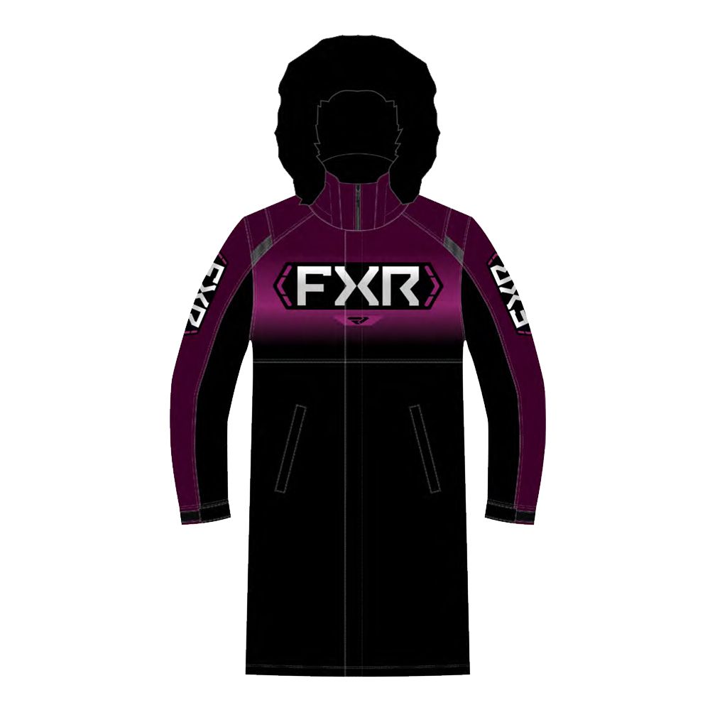 Пальто FXR Warm-Up с утеплителем Plum Fade/Black, M