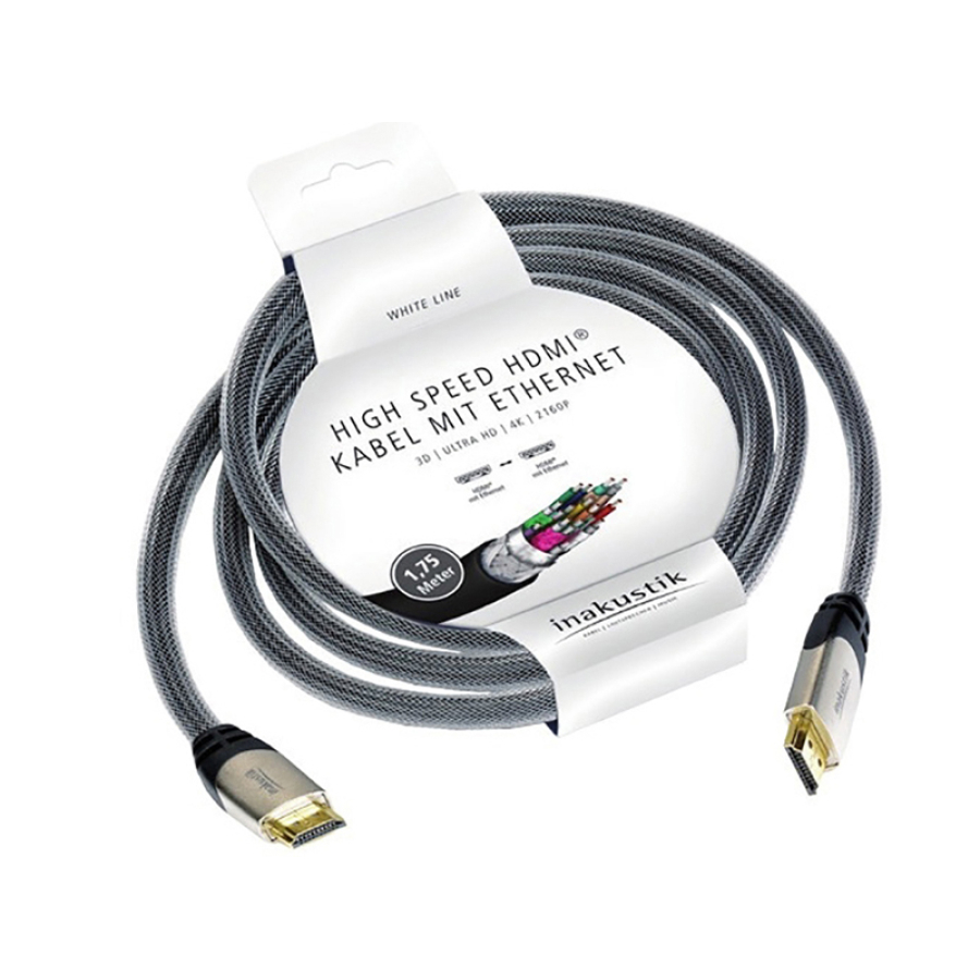 HDMI кабель INAKUSTIK White HDMI, 1.75 m, 010527502