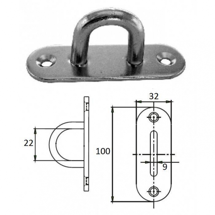 Купить планка овальная с проушиной 9 мм aisi 304 по цене 266 р. Низкие цены. Большой выбор. Доставка по всей России. Интернет-магазин в Москве. Только положительные отзывы!