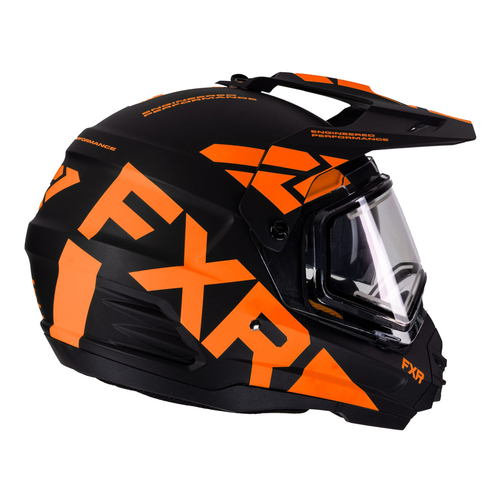 Шлем FXR Torque X Team с подогревом Black/Orange, M
