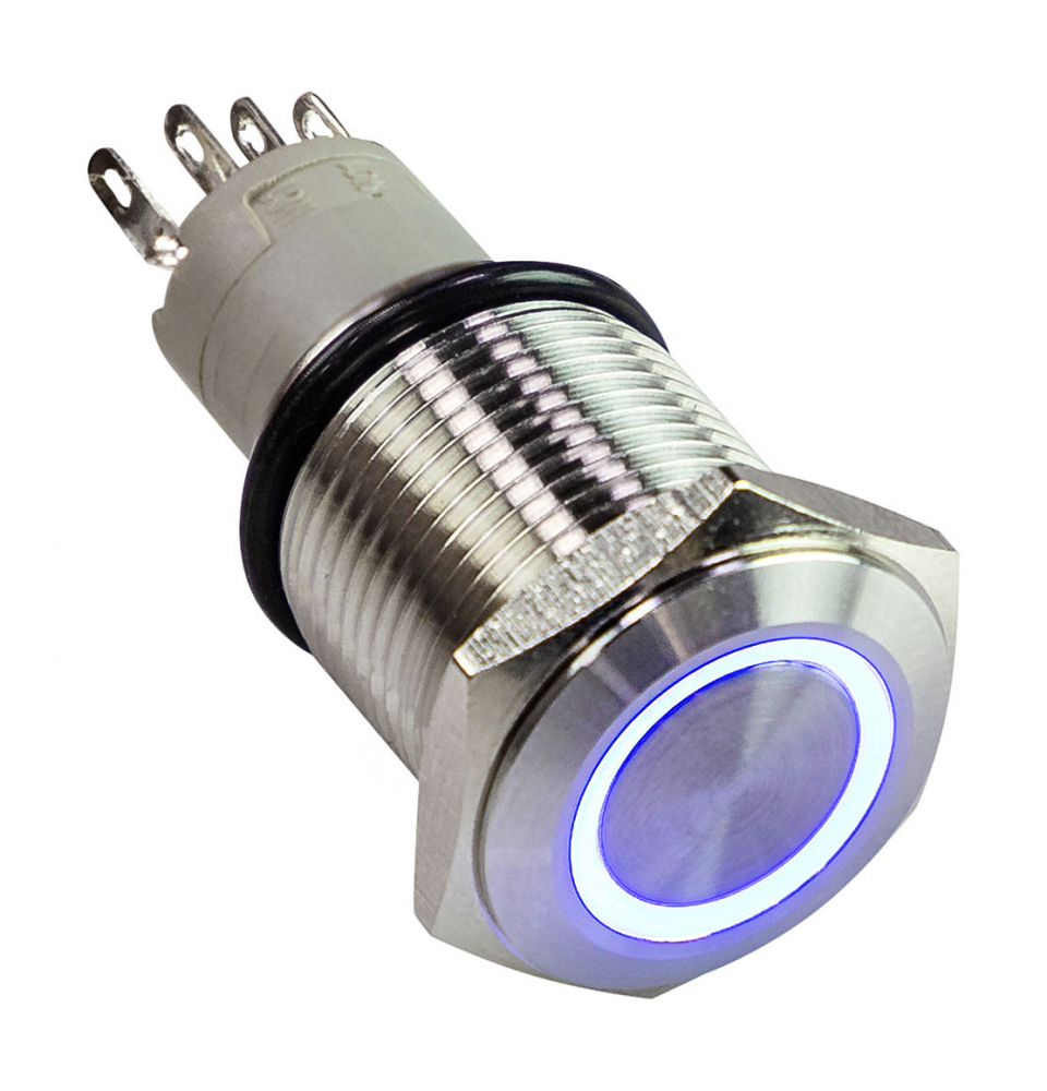 Купить кнопка без фиксации 12в 5а off-(on) 5p d16 синяя подсветка по цене 570 р. Низкие цены. Большой выбор. Доставка по всей России. Интернет-магазин в Москве. Только положительные отзывы!