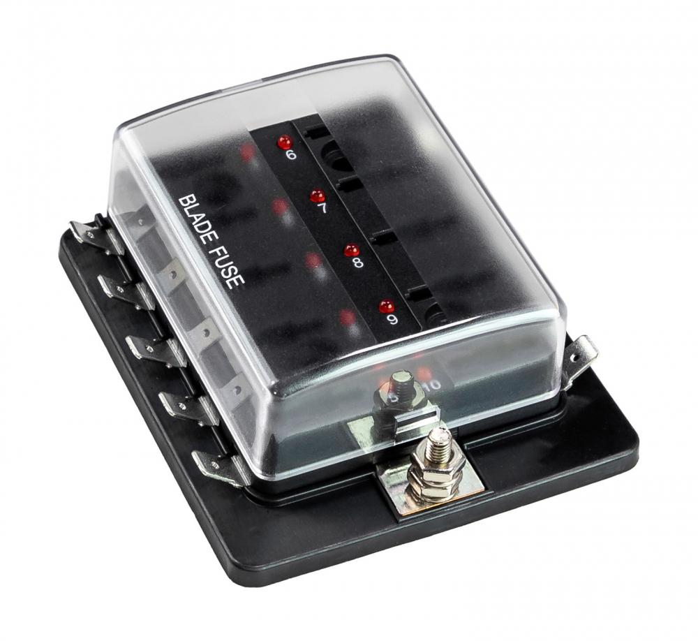 Купить блок на 10 предохранителей atp/atc/ato с крышкой и индикацией исправности предохранителя 11514-10 по цене  Низкие цены. Большой выбор. Доставка по всей России. Интернет-магазин в Москве. Только положительные отзывы!