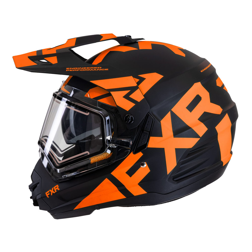 Шлем FXR Torque X Team с подогревом Black/Orange, M