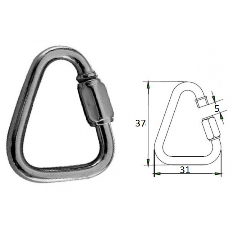 Купить гак-карабин треугольный 3.5 мм aisi 316 по цене 149 р. Низкие цены. Большой выбор. Доставка по всей России. Интернет-магазин в Москве. Только положительные отзывы!
