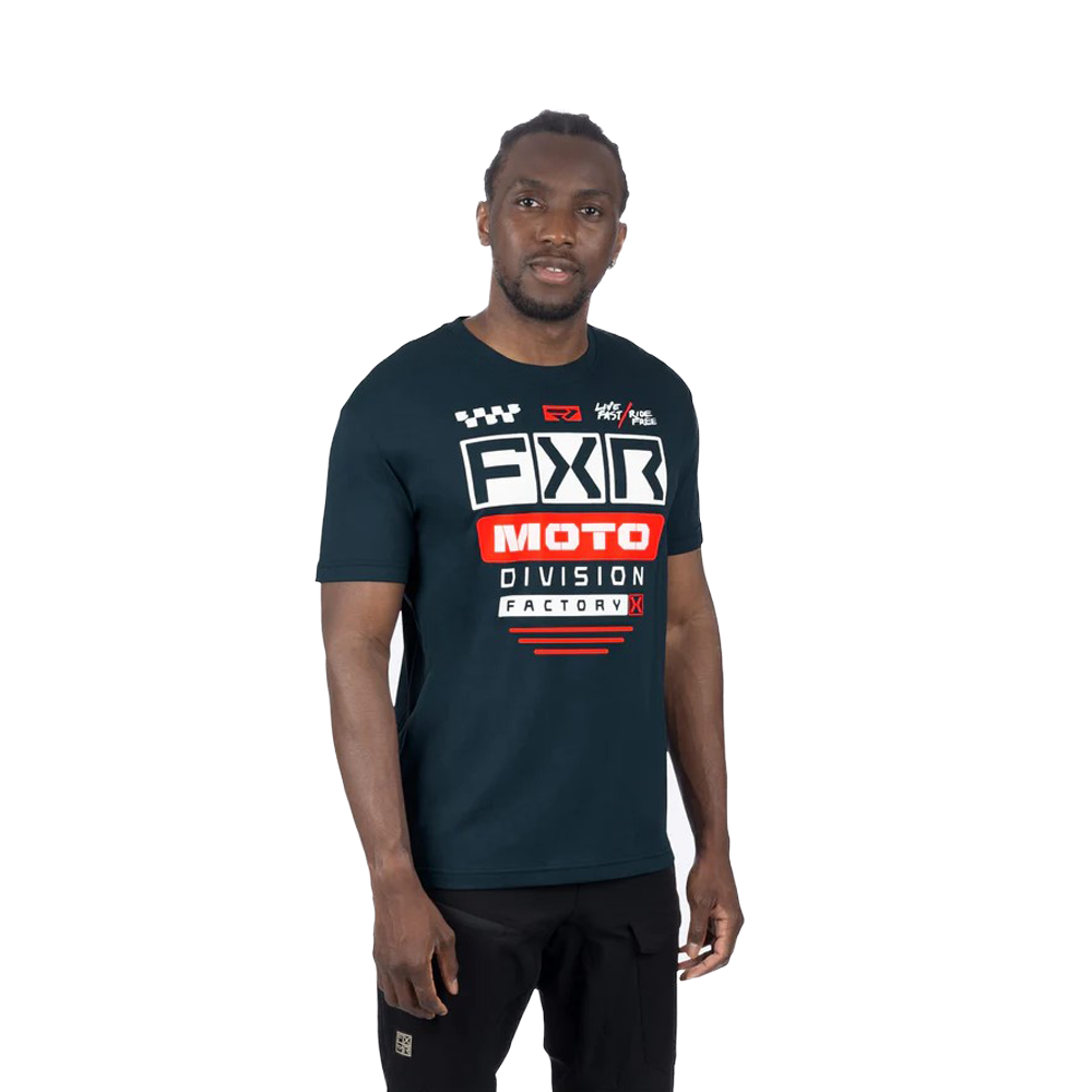Футболка FXR Gladiator Premium Dark Steel/Red, L