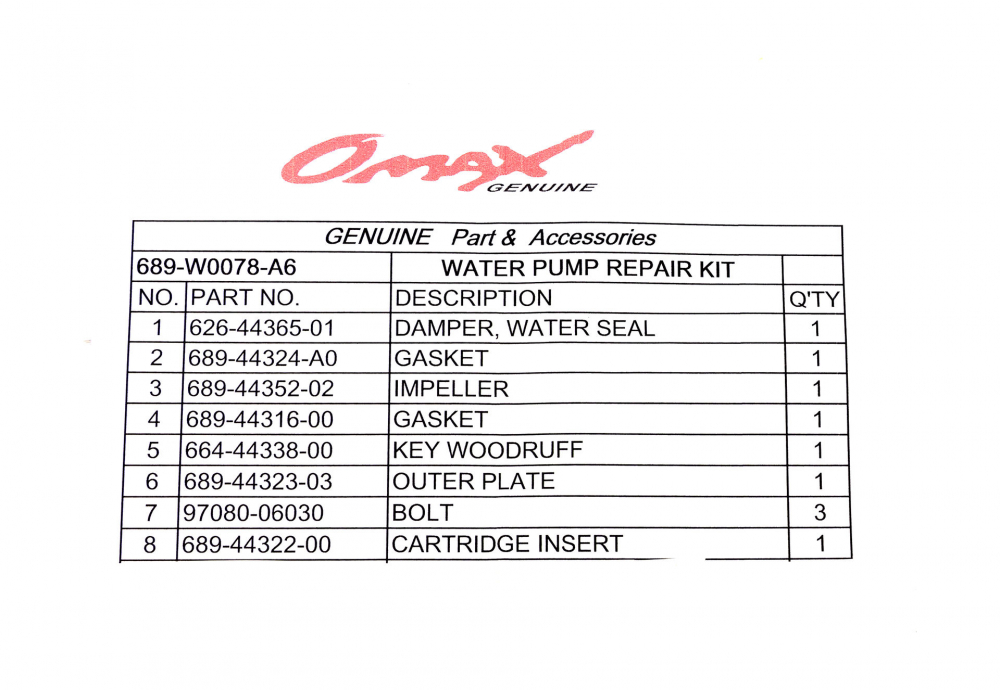 Купить ремкомплект помпы yamaha 20-30a, omax по цене 2 682 р. Низкие цены. Большой выбор. Доставка по всей России. Интернет-магазин в Москве. Только положительные отзывы!