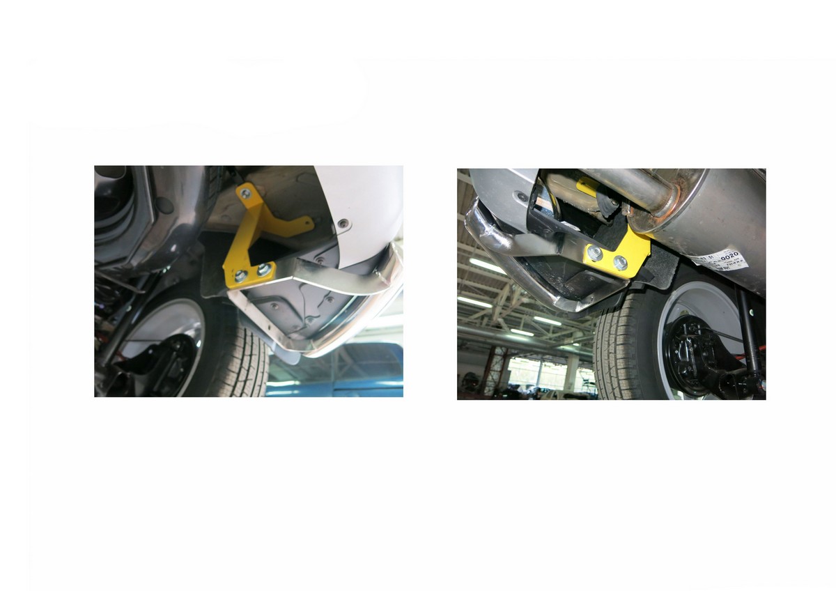 Защита заднего бампера d57 уголки Renault Kaptur 2016- (R.4704.005) Rival