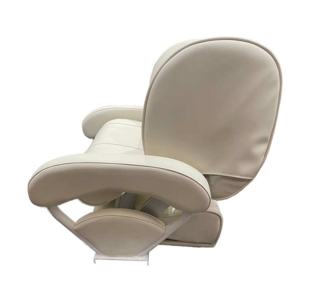 Купить кресло с перекидной спинкой и болстером, обивка белый винил по цене  Низкие цены. Большой выбор. Доставка по всей России. Интернет-магазин в Москве. Только положительные отзывы!