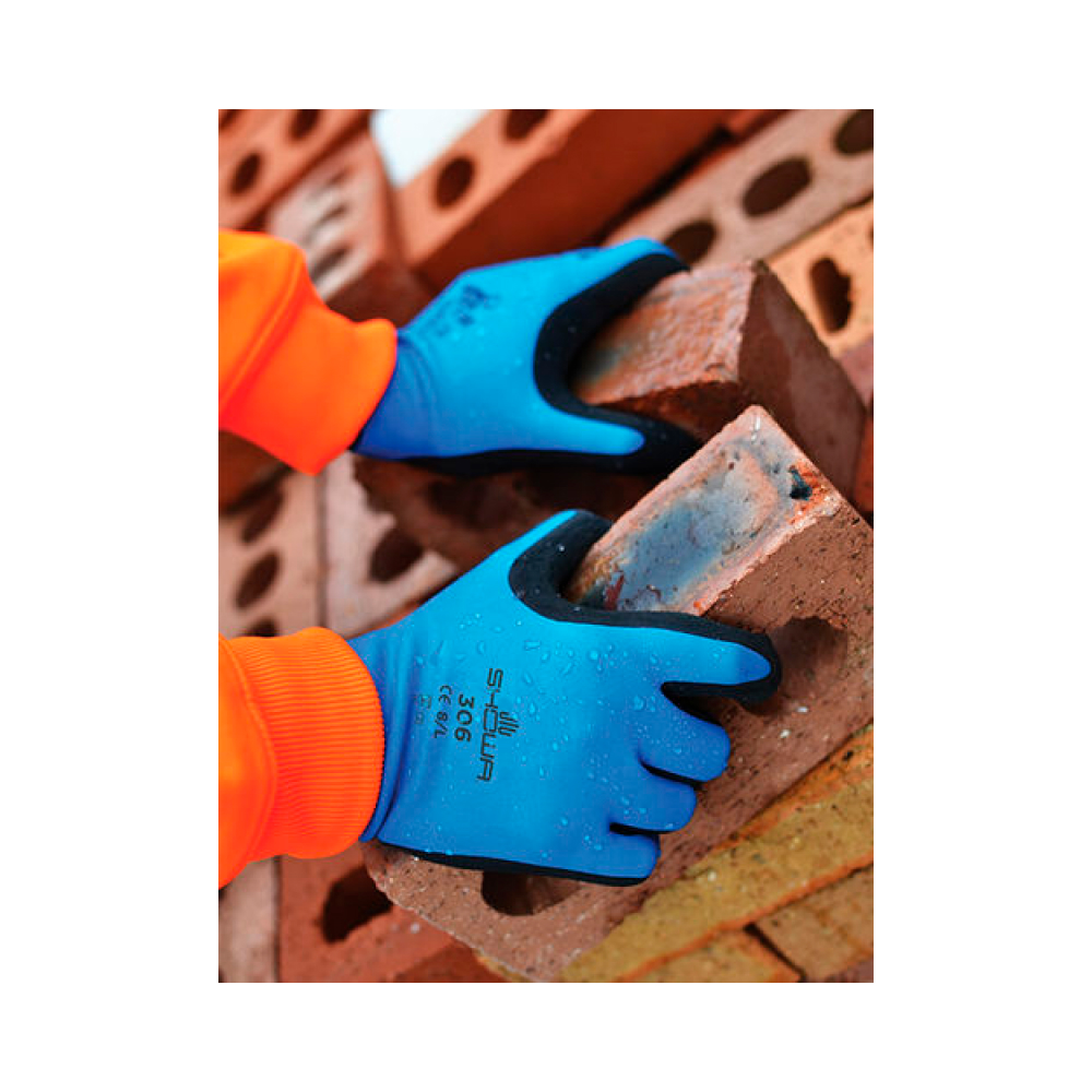 Перчатки защитные SHOWA Hold Durable 306 Blue, XL