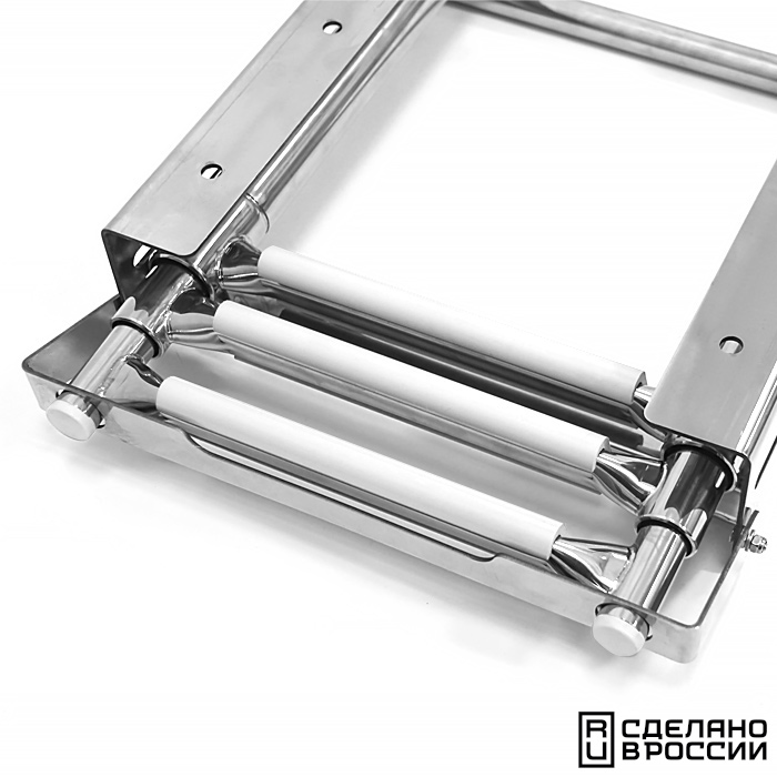 Купить трап телескопический выдвижной с фиксирующим механизмом 3 белых ступени (ширина 291 мм.) 040140wt по цене 14 993 р. Низкие цены. Большой выбор. Доставка по всей России. Интернет-магазин в Москве. Только положительные отзывы!