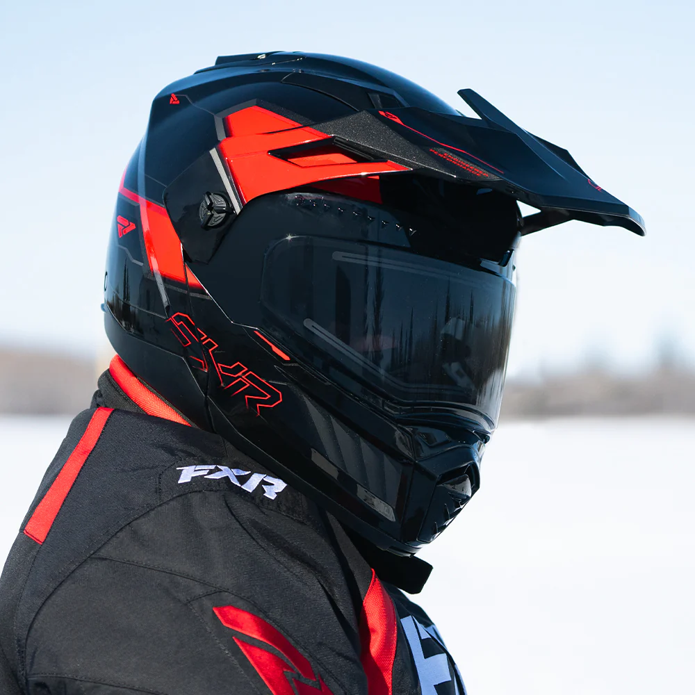 Шлем FXR Maverick X Pro с подогревом Black/Red, 2XL