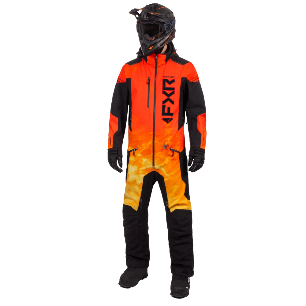 Комбинезон FXR Helium без утеплителя Black/Flame, XL
