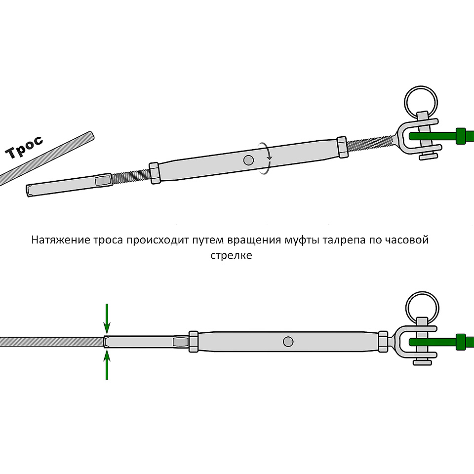 Купить талреп закрытый под опрессовку m16 трос 8 мм по цене 2 223 р. Низкие цены. Большой выбор. Доставка по всей России. Интернет-магазин в Москве. Только положительные отзывы!
