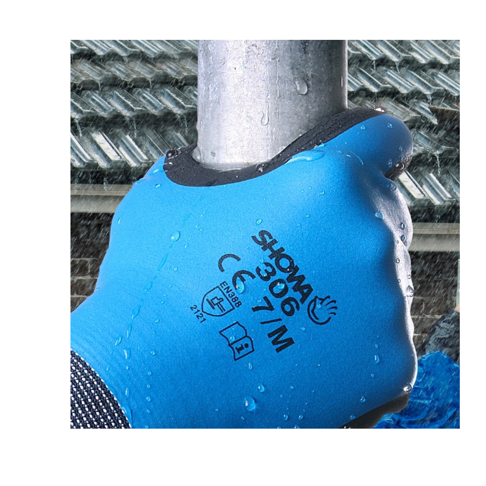 Перчатки защитные SHOWA Hold Durable 306 Blue, S