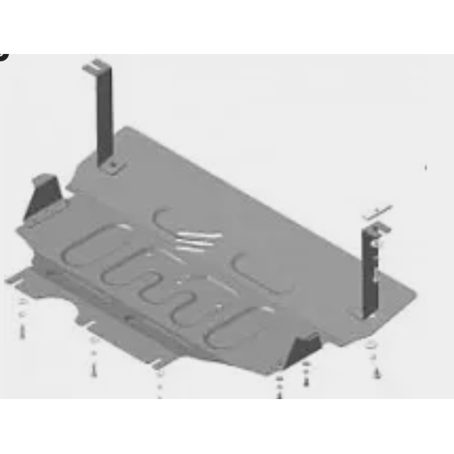 Защита картера двигателя КПП Volkswagen Golf VII 2012-2019, Passat B8 2015-, Skoda Octavia III 2013-2020, SEAT Leon 2012-2015, Audi A3 2012-2019 52303