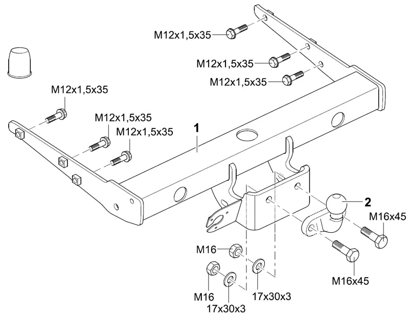 Купить фаркоп volkswagen transporter (caravelle, multivan) t5 2003-2015, t6 2015- 321681600001 westfalia по цене  Низкие цены. Большой выбор. Доставка по всей России. Интернет-магазин в Москве. Только положительные отзывы!