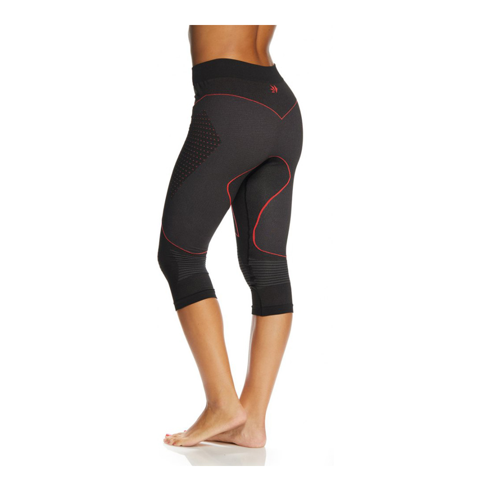 Термоштаны 3/4 SIXS PNCW CU Black/Red, M/L