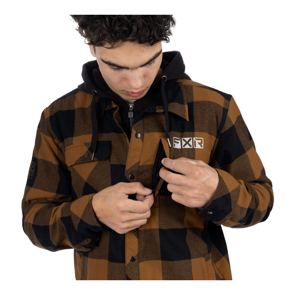 Куртка FXR Timber Flannel с утеплителем Copper/Black, XL
