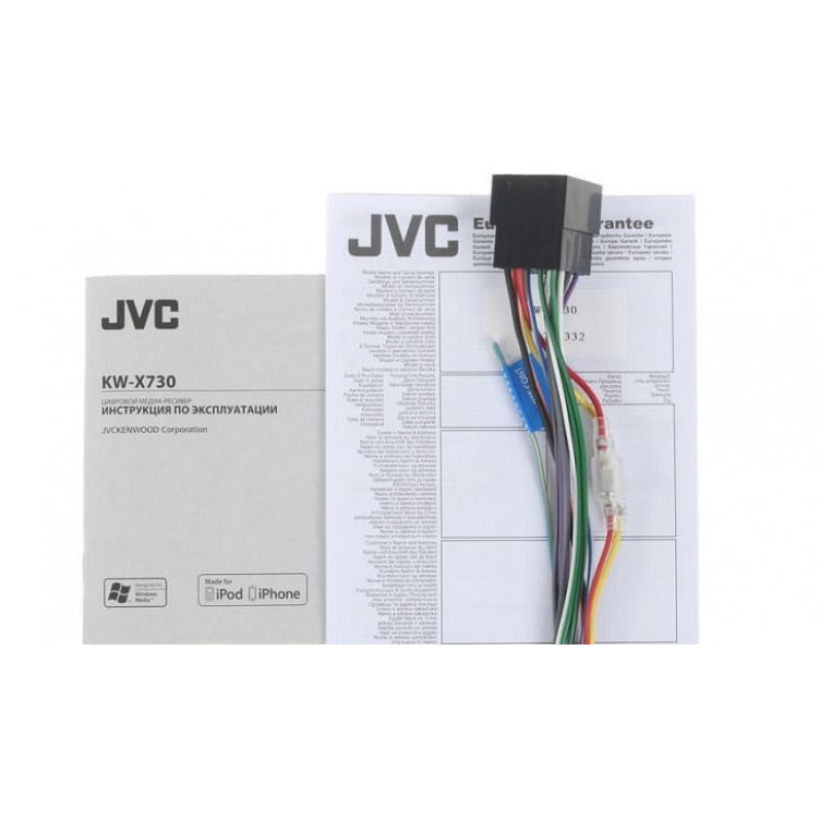 Автомобильный цифровой медиа-ресивер 2 DIN JVC KW-X830BT