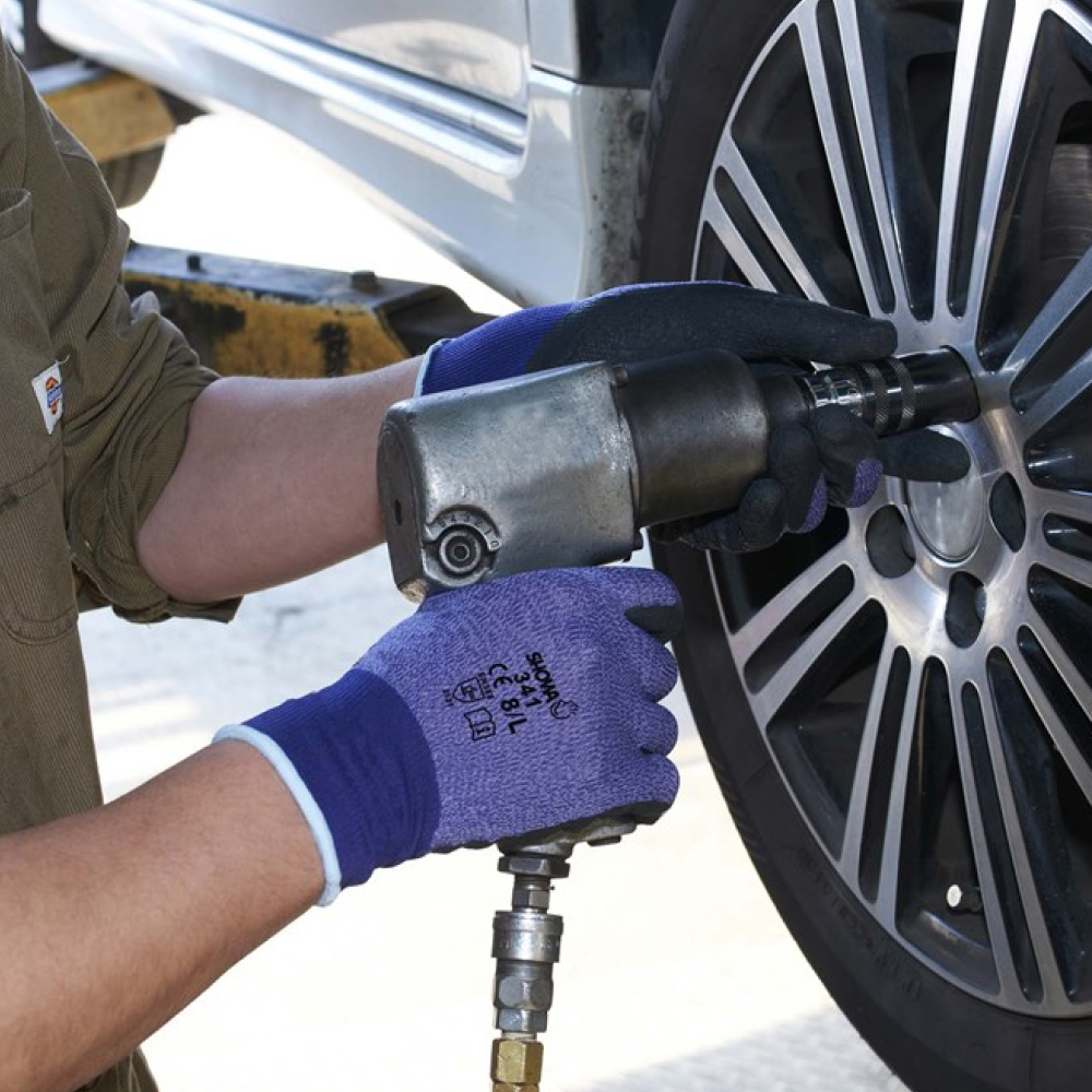 Перчатки защитные SHOWA 341 Purple, L