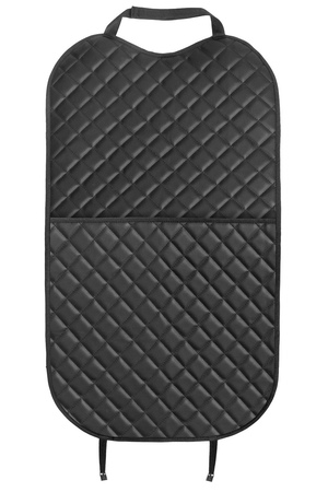 Защитная накидка на спинку сиденья автомобиля, AutoFlex, с карманом, 690х420 мм. Экокожа ромб. (91031) Rival