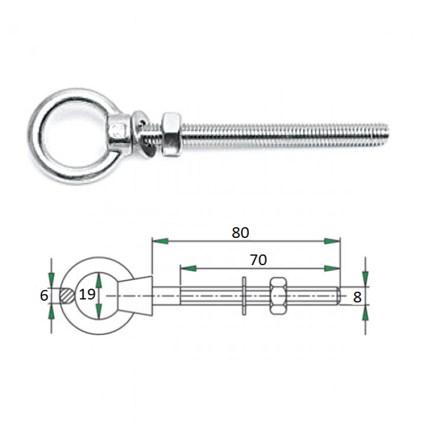 Купить рым-болт с проушиной 8х80мм по цене 1 139 р. Низкие цены. Большой выбор. Доставка по всей России. Интернет-магазин в Москве. Только положительные отзывы!