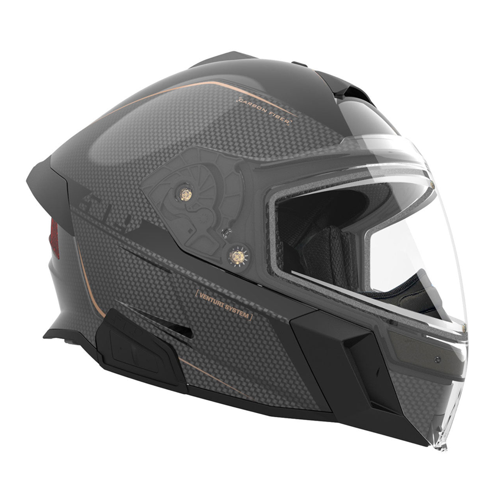 Шлем 509 Delta V Carbon Commander с подогревом Black Gold, XL