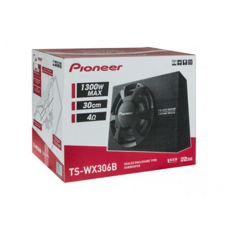 Автомобильный корпусной сабвуфер 12” (30 см) PIONEER TS-WX306B