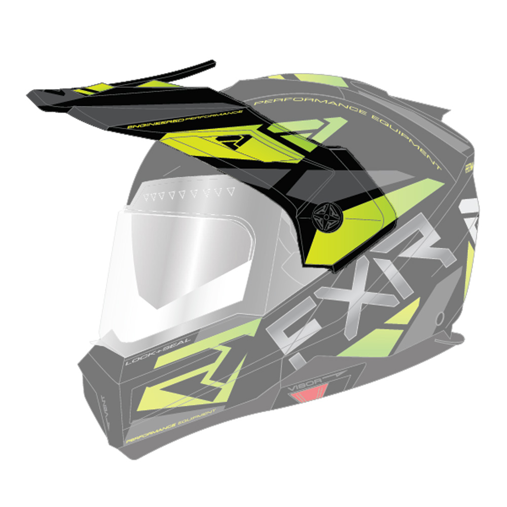 Козырек FXR Maverick Modular Team Black/Charcoal/Hi Vis