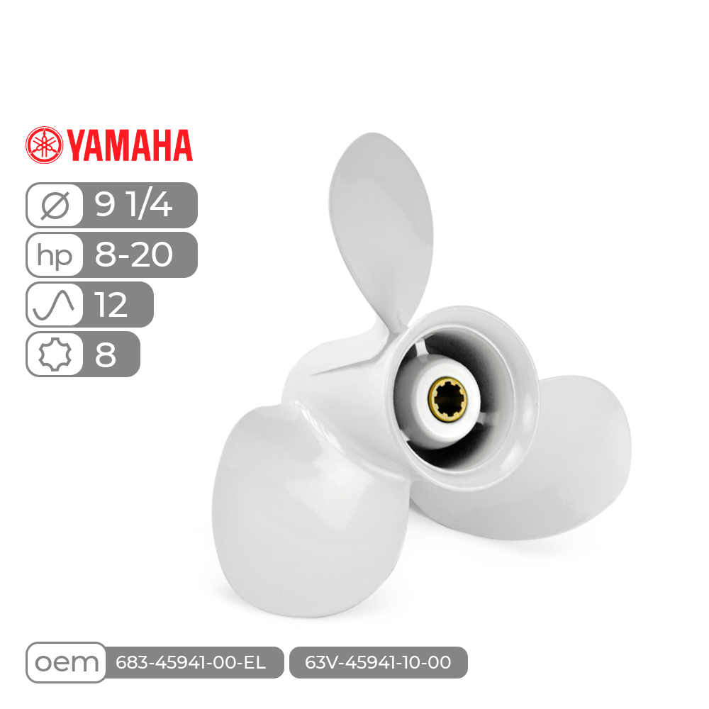 Купить винт гребной  skipper для yamaha 8-20hp алюминиевый, диаметр - 9 1/4", шаг 12" по цене 39 310 р. Низкие цены. Большой выбор. Доставка по всей России. Интернет-магазин в Москве. Только положительные отзывы!