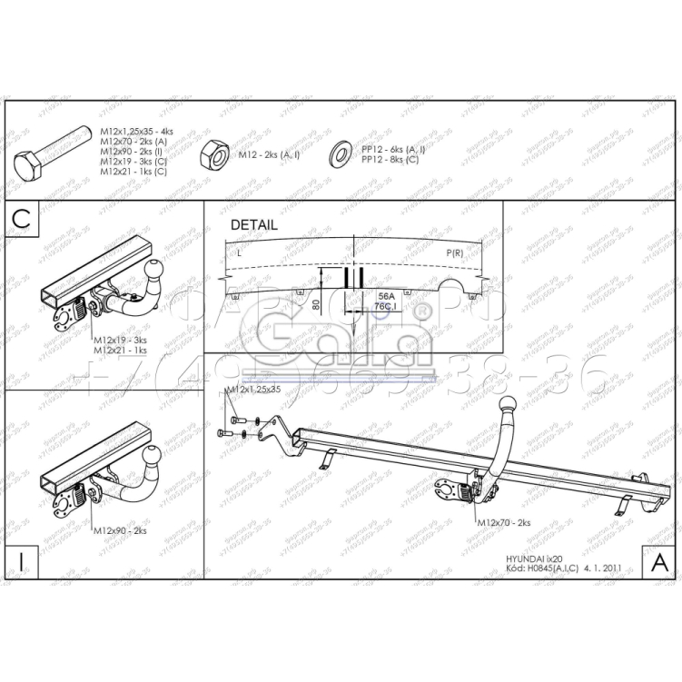 Купить фаркоп hyundai ix20 2010-2019 - h084a galia по цене  Низкие цены. Большой выбор. Доставка по всей России. Интернет-магазин в Москве. Только положительные отзывы!