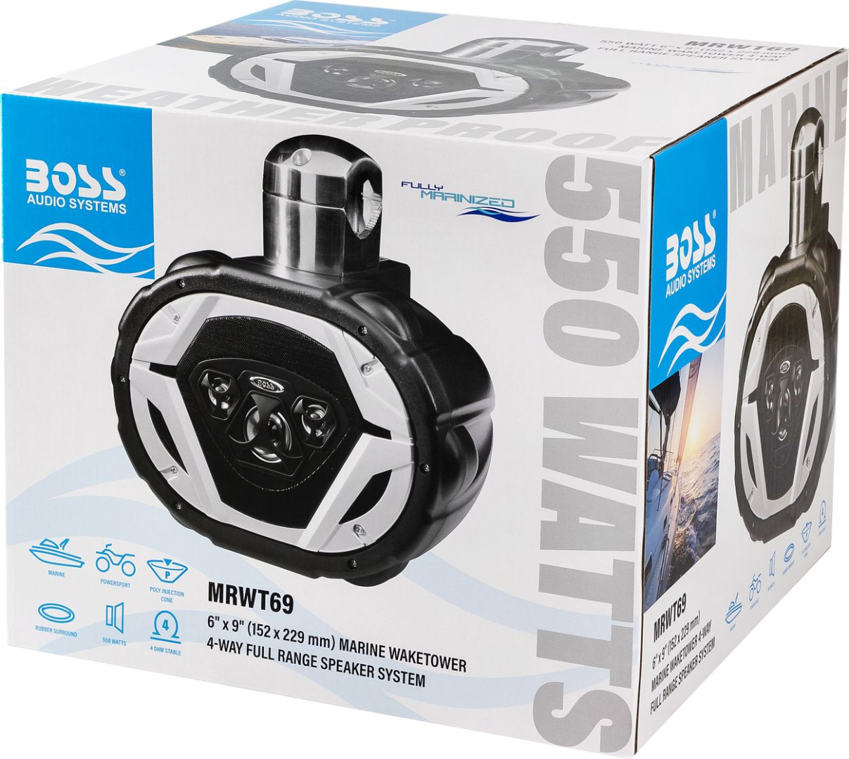 Купить корпусная акустика boss audio marine mrwt69 550 вт 6x9 по цене 26 500 р.. Низкие цены. Большой выбор. Доставка по всей России.  Интернет-магазин в Москве. Только положительные отзывы!