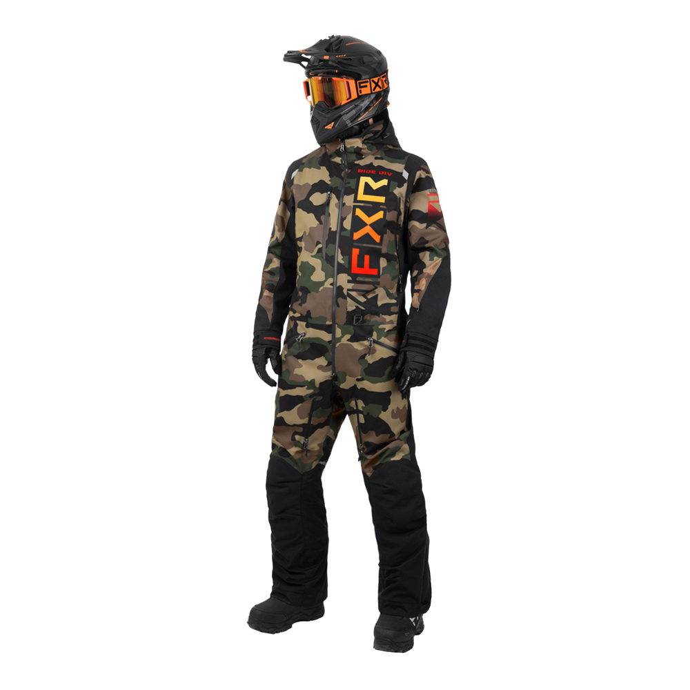 Комбинезон FXR Helium без утеплителя Camo/Sunset, S