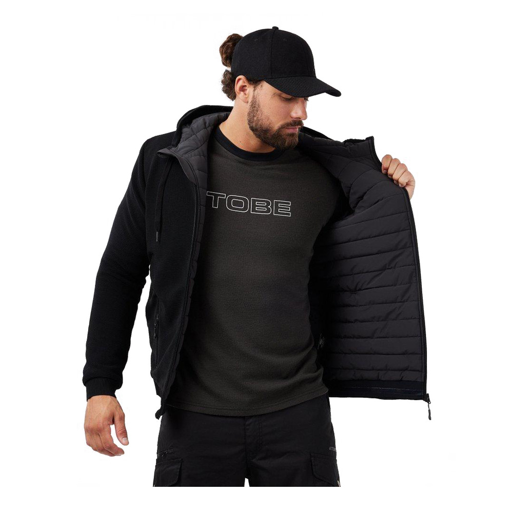 Кофта Tobe Vortex с утеплителем Jet Black, 2XL