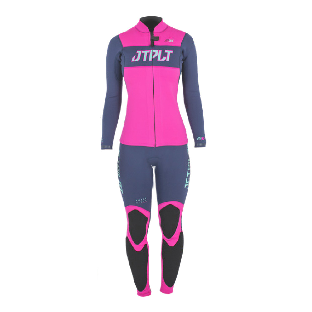 Комплект гидрокостюм и гидрокуртка JetPilot RX navy/pink, M