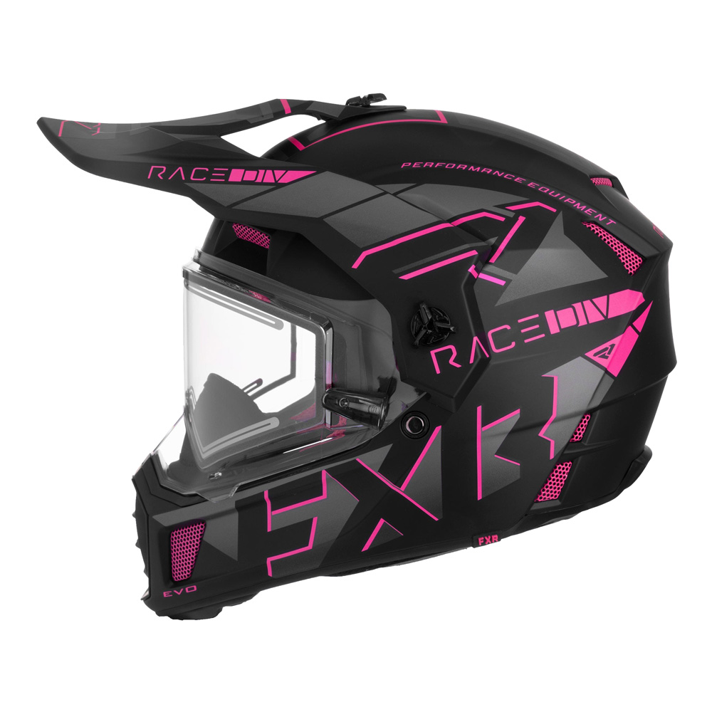 Шлем FXR Clutch X Evo с подогревом Electric Pink, XS