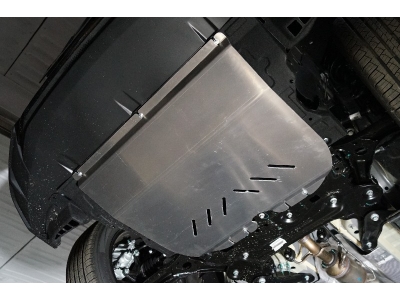 Защита картера и КПП (алюминий 4 мм) Jetour Dashing 2023- (V - 1.5T 2WD), Jetour X90 Plus 2023- (2WD)
