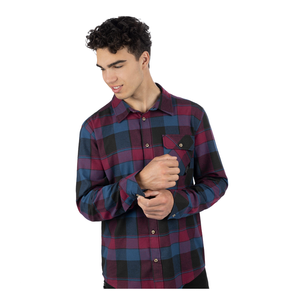 Рубашка FXR Timber Drk Stl/Merlot, L