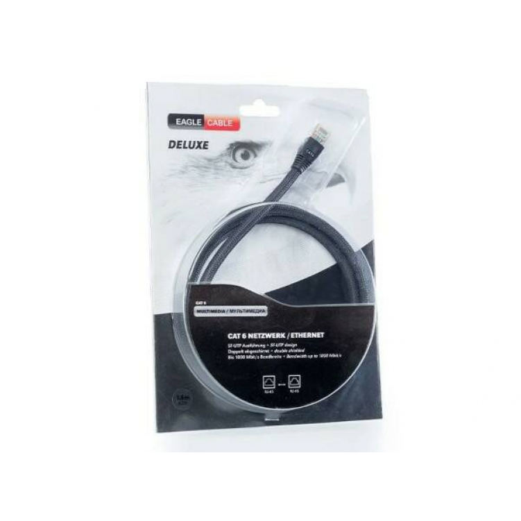 Кабель сетевой LAN EAGLE CABLE DELUXE CAT6 SF-UTP 24AWG 4,8 m, 10065048