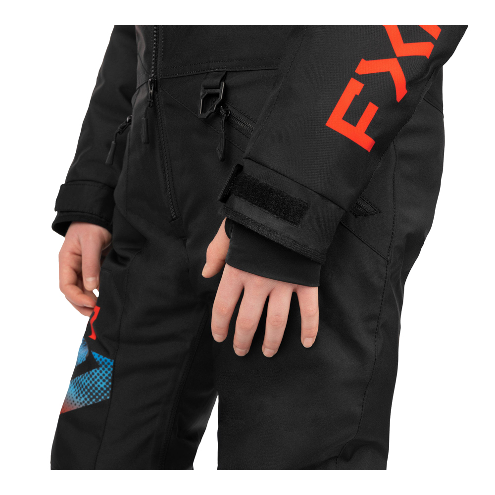 Детский комбинезон FXR Helium с утеплителем Black/Blue-Red Haze, 4