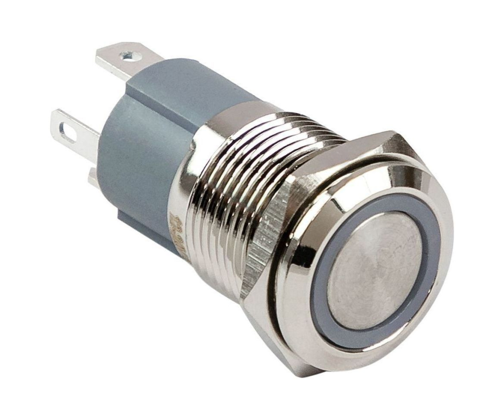 Купить кнопка с фиксацией, подсветка синяя, 12 в, д.16 мм, marine rocket по цене  Низкие цены. Большой выбор. Доставка по всей России. Интернет-магазин в Москве. Только положительные отзывы!