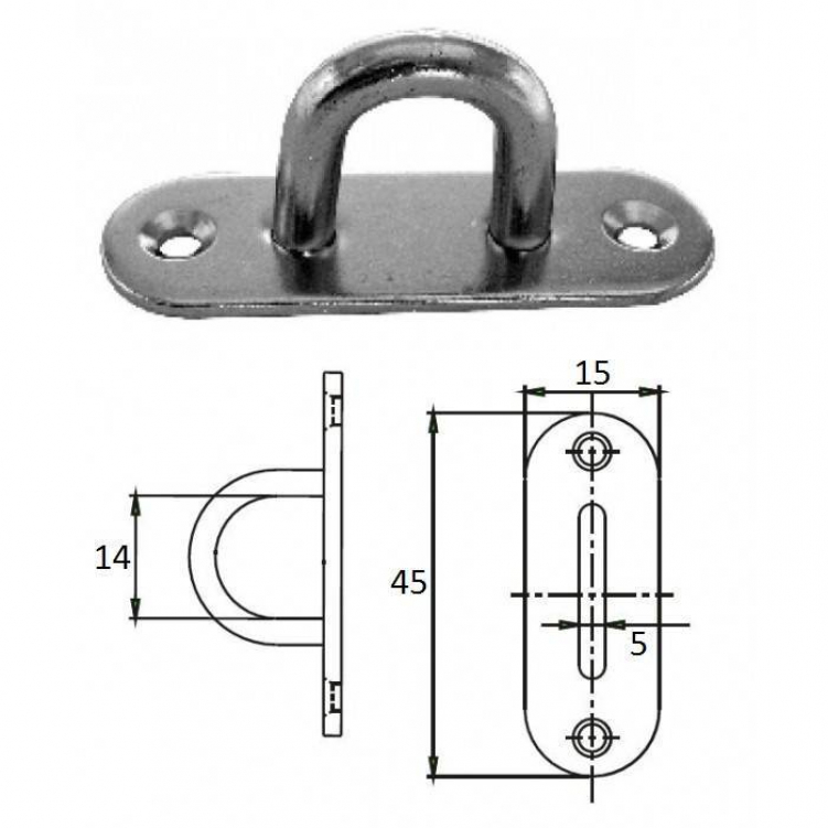 Купить планка овальная с проушиной 5 мм aisi 304 по цене 89 р. Низкие цены. Большой выбор. Доставка по всей России. Интернет-магазин в Москве. Только положительные отзывы!