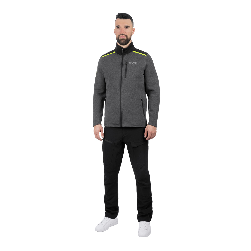 Толстовка FXR Altitude Tech Zip-Up Asphalt/Hi Vis, L