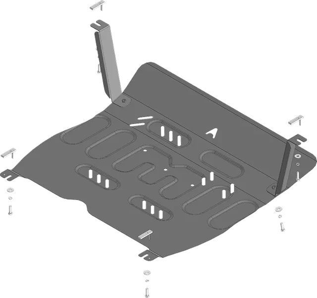 Защита картера двигателя и КПП (1,5 мм, сталь) для JAC JS6 2022-