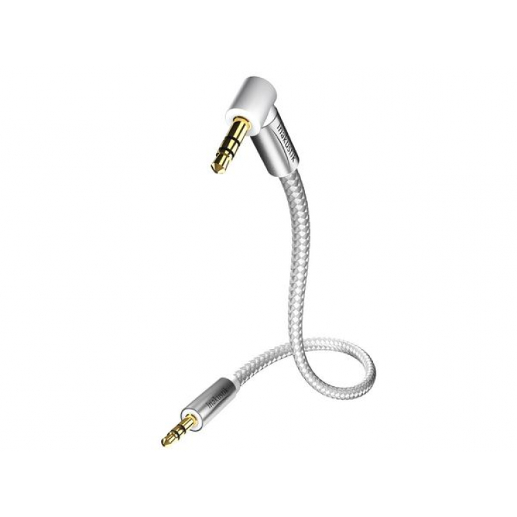 Кабель межблочный INAKUSTIK Premium MP3 Audio Cable 90°, 3.5 Phone plug, 0.75 m, 0041040075
