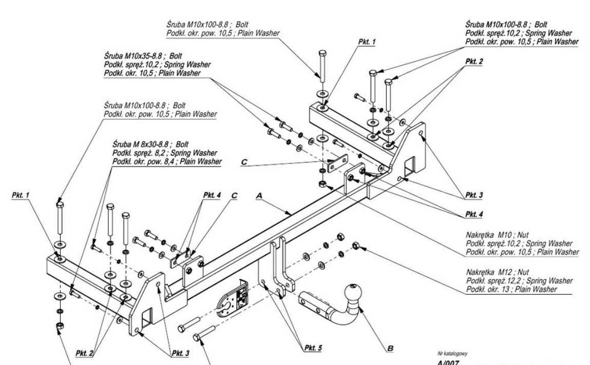 Купить фаркоп audi 100 1990-1998, a6 1994-1998 - a.007 imiola по цене  Низкие цены. Большой выбор. Доставка по всей России. Интернет-магазин в Москве. Только положительные отзывы!
