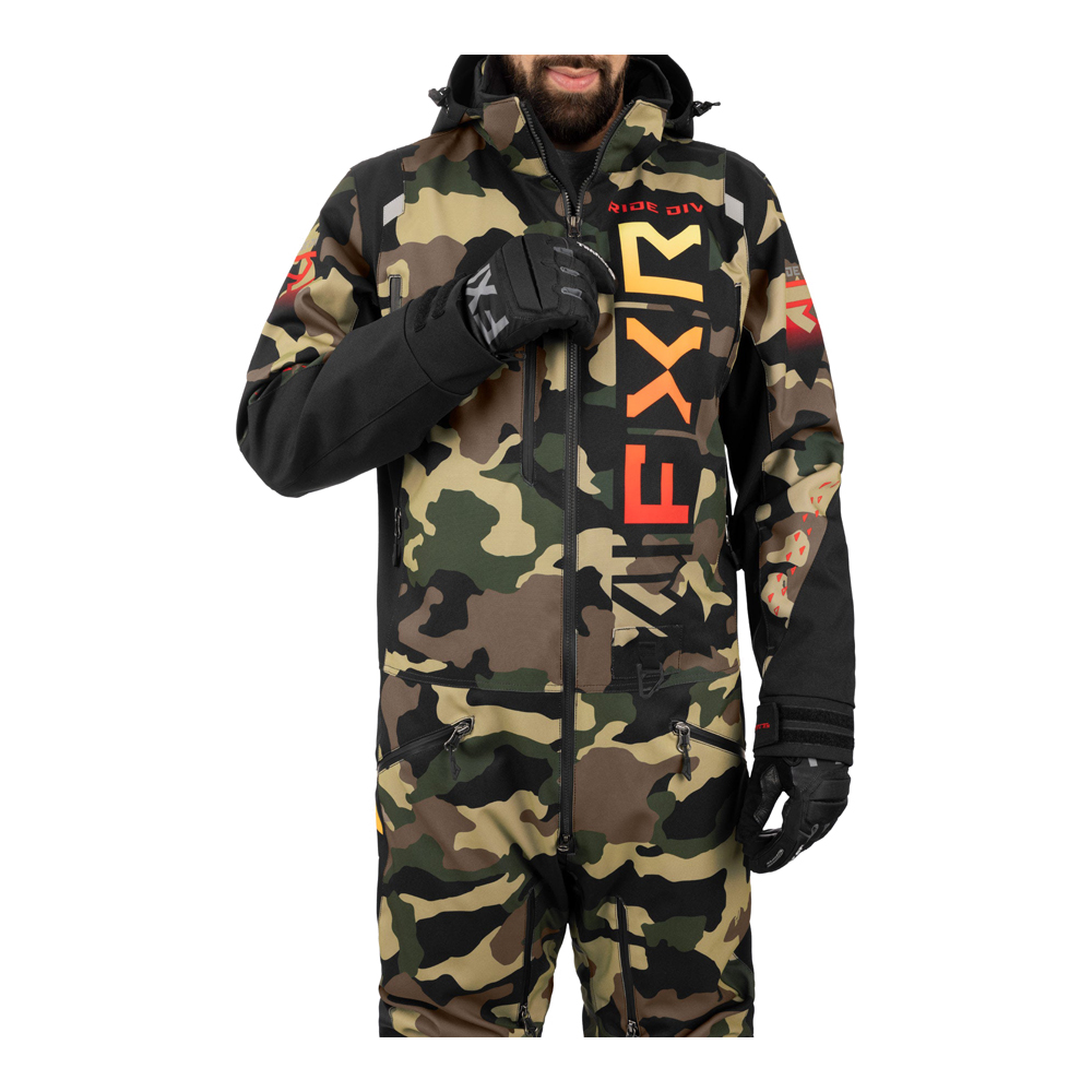 Комбинезон FXR Helium без утеплителя Camo/Sunset, S