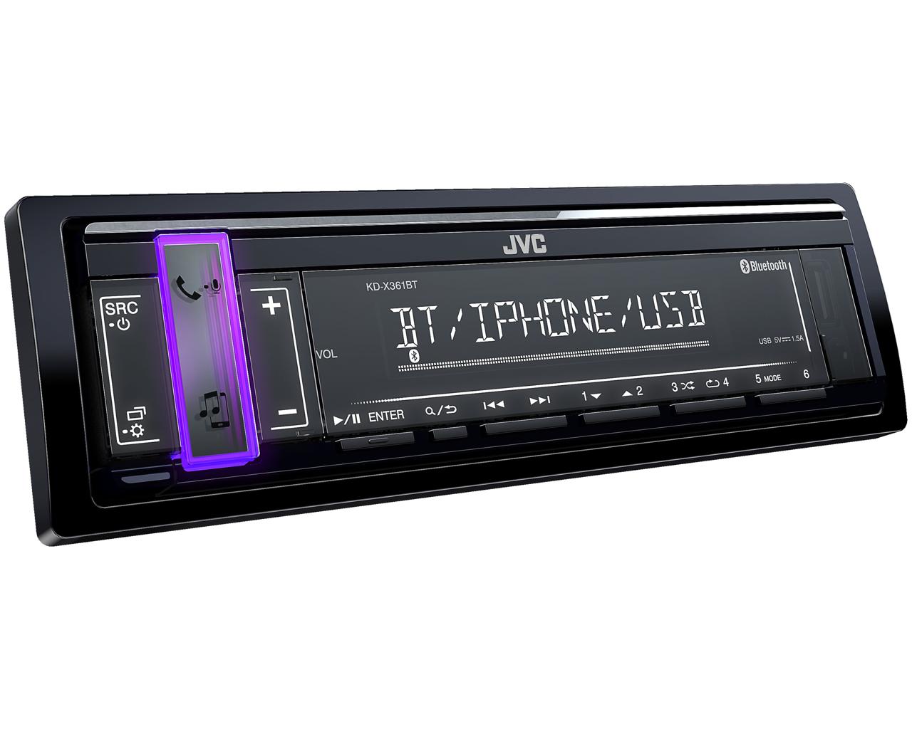 Автомобильный цифровой медиа-ресивер JVC KD-X361BT